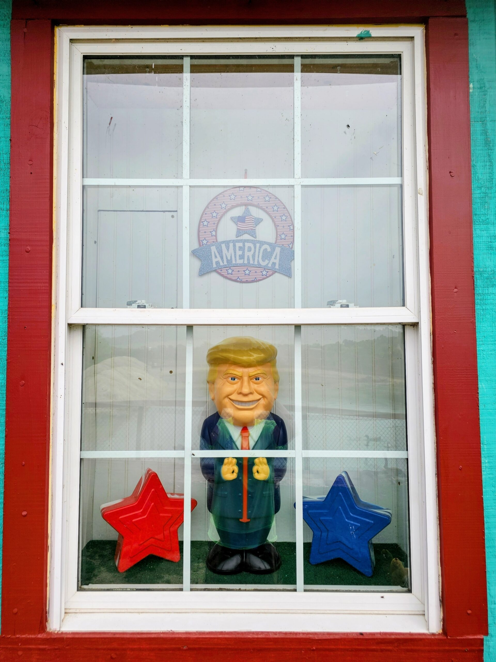 America 250 Trump Window Display