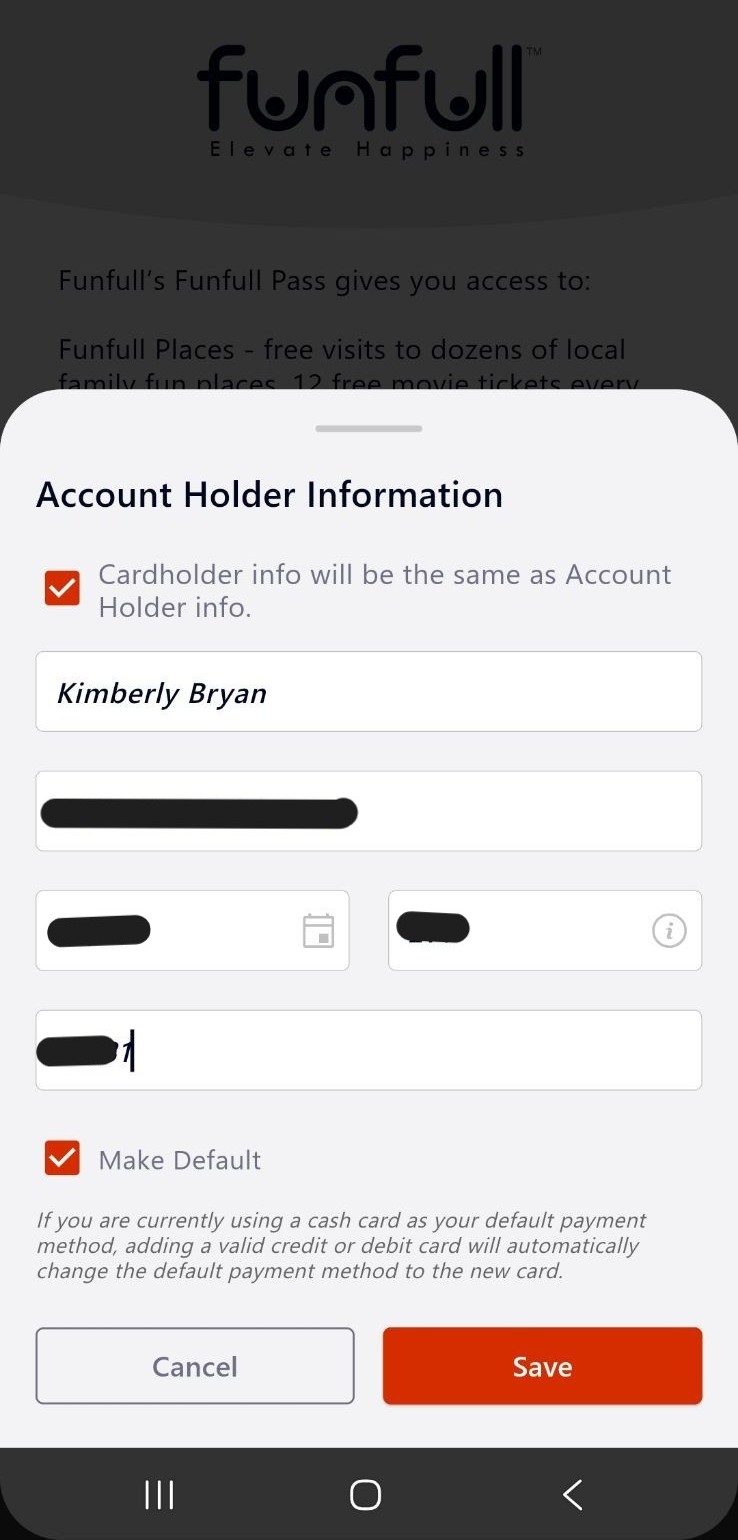Account Holder Setup