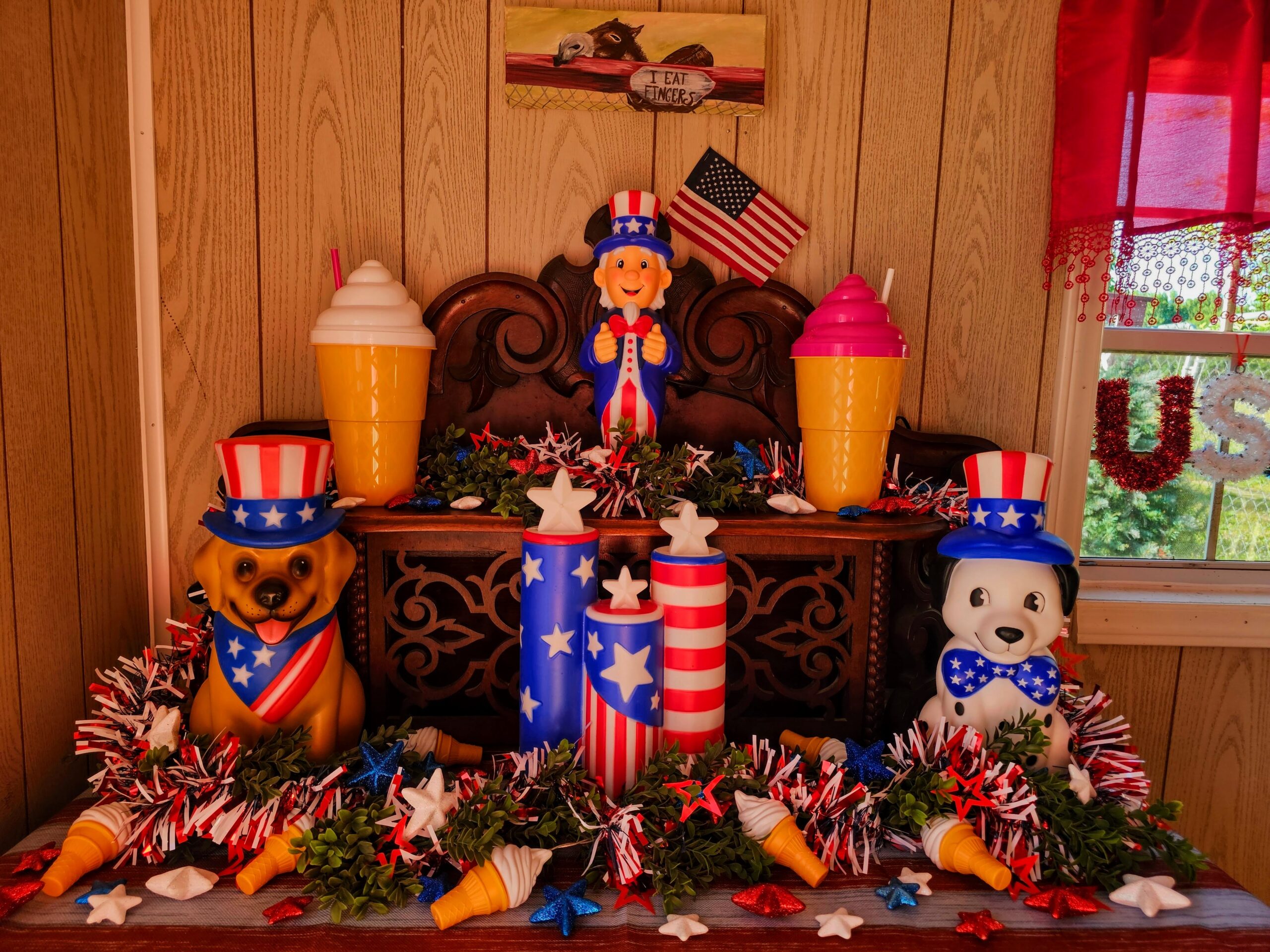 Patriotic Parlor Decor